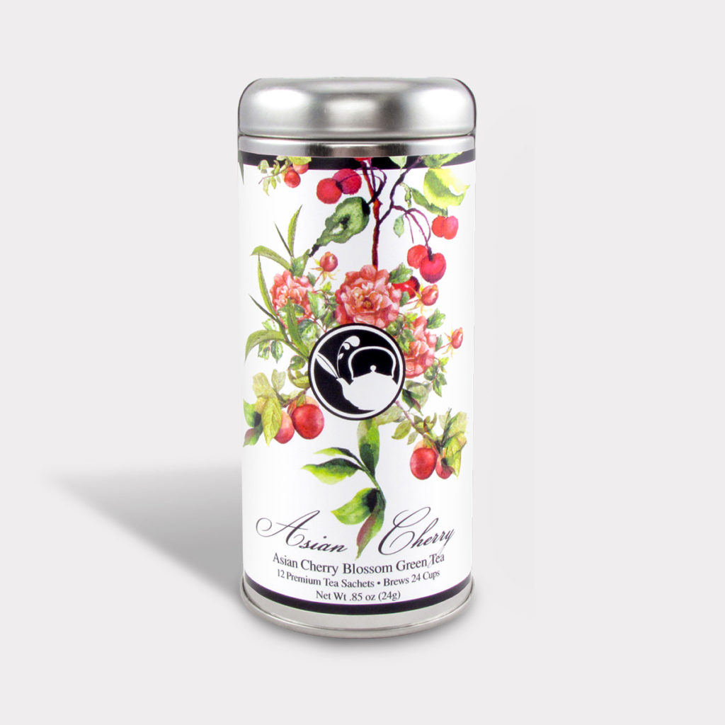 Asian Cherry Blossom Green Tea The Tea Can Company