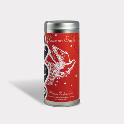 Holiday Peace on Earth Tall Tin Tea Gift