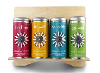 Wholesale Floral Be Fine, Be Swell, Be Healthy, Be Well, Tea Bundle