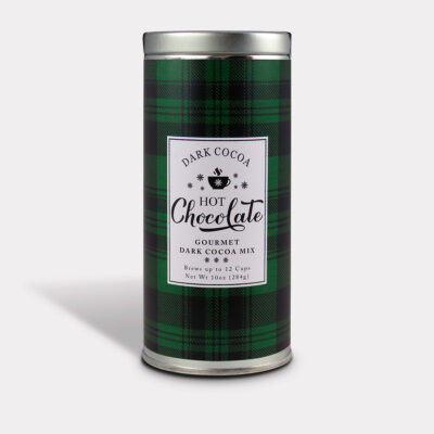 Dark Cocoa Hot Chocolate Plaid
